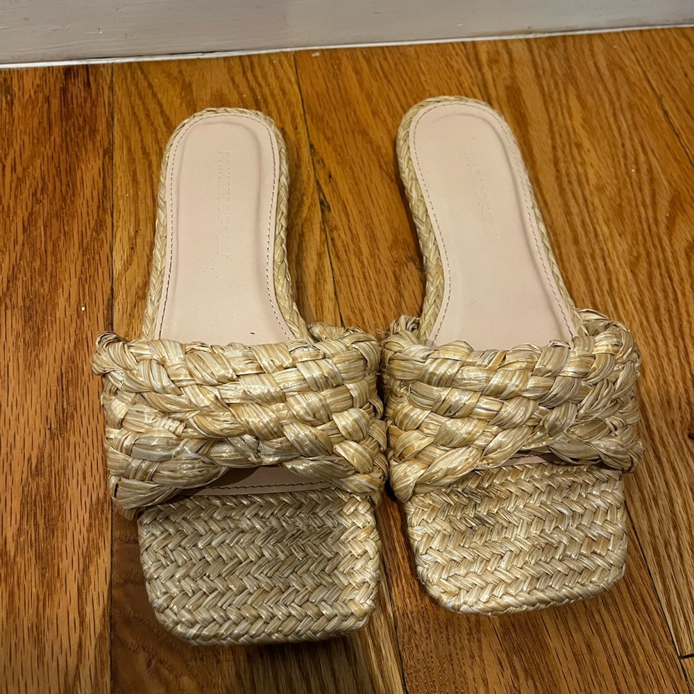 Princess Polly straw sandals
